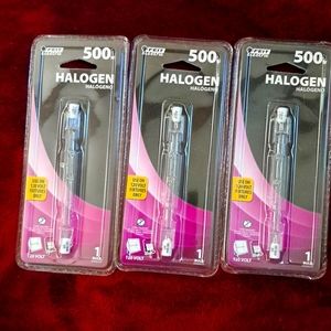 Bundle of 3 500watt halogen light replacements